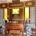Phòng thờ phù hợp cho mọi không gian nhà cửa, dễ bài trí gọn gàng mà vẫn đảm bảo sự tôn nghiêm.