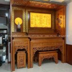 Hoa văn chạm tinh xảo tôn lên vẻ đẹp truyền thống đậm chất Việt.
