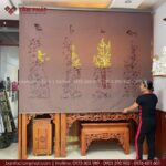 Mẫu phòng thờ BT-1715 được gia chủ đánh giá tốt, tổng thể rất hài lòng.