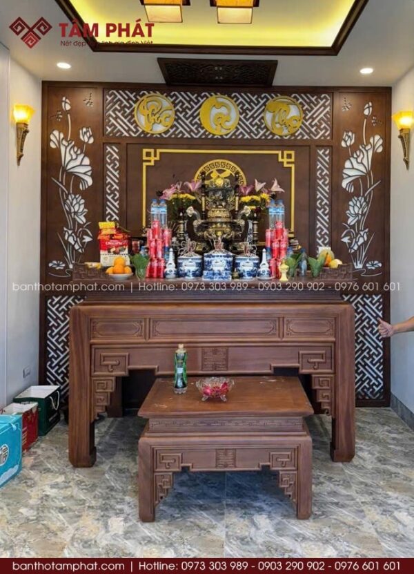 Đây là mẫu phòng thờ đẹp, được yêu thích và nhận đánh giá cao.