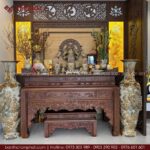 Phòng thờ gỗ tự nhiên sang trọng mẫu BT-1742