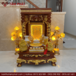 Mẫu bàn thờ Ông Địa Thần tài cao cấp
