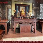 Một công trình phòng thờ đặc biệt mà Tâm Phát hoàn thiện tại văn phòng doanh nghiệp tài chính, Quận 1.