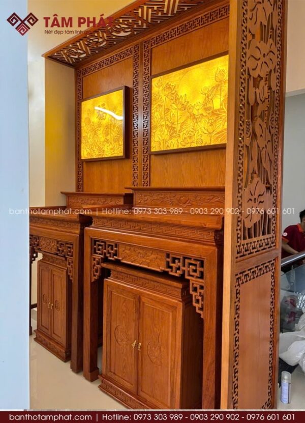 Cách bố trí phòng thờ BT-1768 đúng đạo – đúng lệ – đúng truyền thống, giúp gia chủ an tâm về mặt tâm linh.