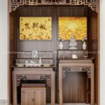 Phòng thờ gác lửng thờ Phật và Gia Tiên mẫu BT-1795