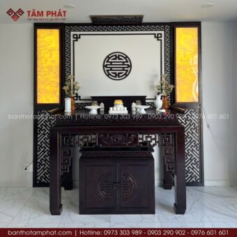 Phòng thờ gia tiên sang trọng mẫu BT-1802