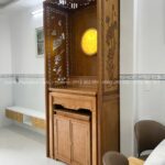 Giải pháp linh hoạt cho căn hộ không có phòng thờ riêng biệt.