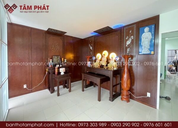 Phòng thờ Phật và Cửu Huyền đơn giản mẫu BT-1807